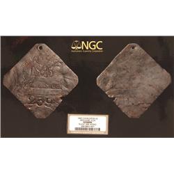 1845 Charleston MECHANIC Slave Hire Tag