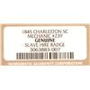 Image 5 : 1845 Charleston MECHANIC Slave Hire Tag