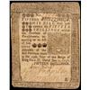 Image 1 : Colonial Currency, 1756 B. Franklin Printed, PA