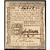 Image 1 : Colonial Currency, PA, April 3, 1772, 1 Shilling