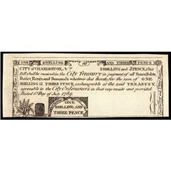 Colonial Currency, SC, July 6, 1789, 1s3d