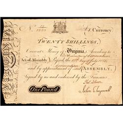 Impressive Large Format -Ashby Engraved Bank Form