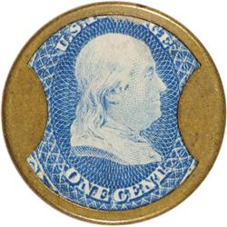 Encased Postage Stamps, EP-4a, 1¢, AYER'S