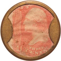 Encased Postage Stamps, 3¢, Ayers Cathartic