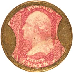 Encased Postage Stamps, 3¢, BURNETTS COCOAINE