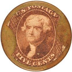 Encased Postage Stamps, 5¢, AYERS CATHARTIC