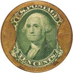 Encased Postage Stamps, 10¢, AYERS CATHARTIC