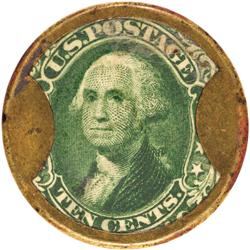 Encased Postage Stamps, 10¢, BROWNS BRONCHIAL