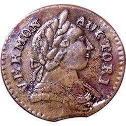 1787 Vermont Copper. “BRITANNIA” Type. Ryder-13