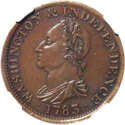 1783 Washington-Independence Draped Bust