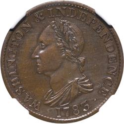 1783 Washington+Independence Draped Bust Restrike.
