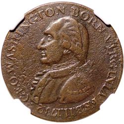 (1792) Washington Born Virginia Cent. Copper.