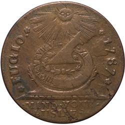 1787 Fugio Cent Newman 18-H.1 Variety Rarity-6