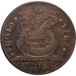 1787 Fugio Cent. Pointed Rays / UNITED STATES.