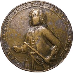 1739 Admiral Vernon at Porto Bello Medal in Brass