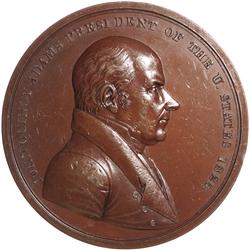 (1825-Dated) John Quincy Adams Indian Peace Medal