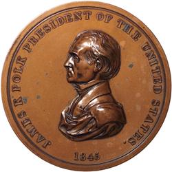 James K. Polk Indian Peace Medal In Bronze