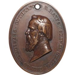 (1877) Rutherford B. Hayes Indian Peace Medal.