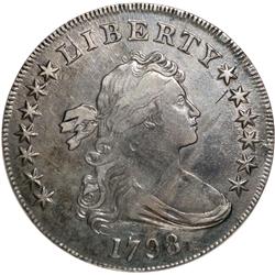 1798 Draped Bust Dollar Heraldic Eagle Reverse