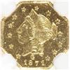 Image 1 : 1871 Liberty Head Octagonal $1 Gold.