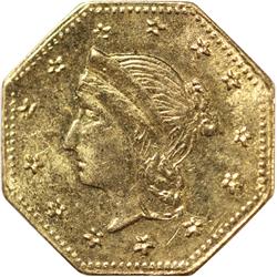 Civil War Date 1863 California Gold $1 BG-1307