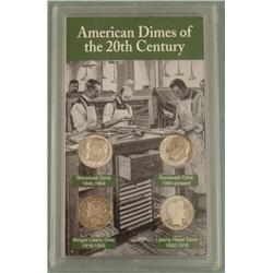 American Dimes of the 20th Century Coin Set