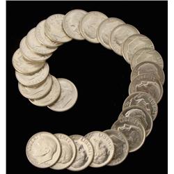 1/2 Roll (25) GEM UNC 1964-P Roosevelt Dimes
