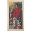 Image 1 : LeRoy Neiman & Johnny Bench Signed Baseball Art Print