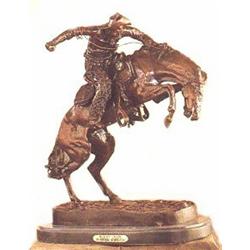 Wooly Chaps By Remington Bronze Sculpture-Fine Recast