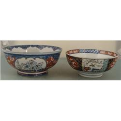 2 Imperial Imari Japan Bowls Hand Painted Decorative