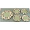 Image 1 : 4 Saucers w/ 1 Tray Noritake Enameled Japan Flowers