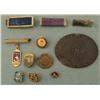 Image 1 : 11 Assorted Vintage Pins: Military, Fraternal, Sports