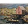 Image 3 : Antique Coastal with Boats Oil. Signed A. Thieme