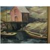 Image 4 : Antique Coastal with Boats Oil. Signed A. Thieme