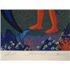 Image 2 : Bob Marchant Signed LE Art Print Swimming with Dolphins