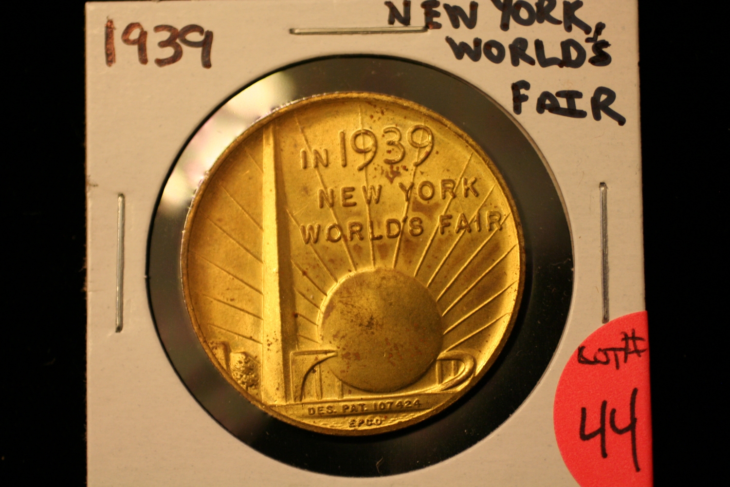 Fair Tokens 1939 New York Worlds Fair Token