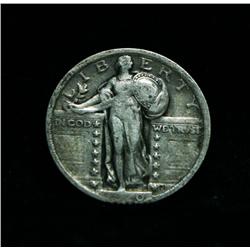 1920-p Standing Liberty 25c Grades vf20