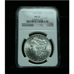 NGC 1879-s Morgan Dollar graded ms62