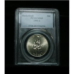 PCGS 1995-s Olympic Basketball Uncirculated Commemorative Half Dollar Graded ms69