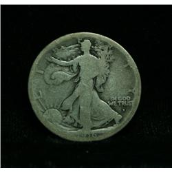 1916-d 'Obverse' Walking Liberty Half Dollar grades G
