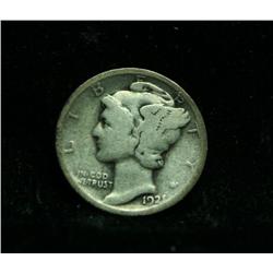 1921-p Liberty Head 'Mercury' Dime 10c Grades Good