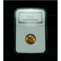 NGC 1946-s Lincoln Cent 1c Graded Gem+ ms66 RD