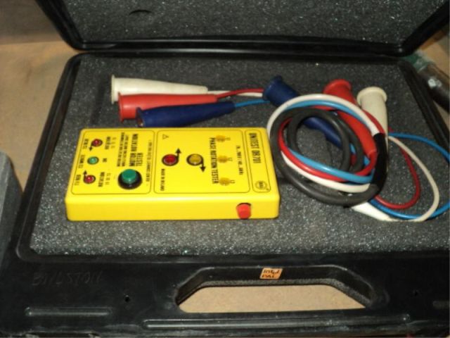 Unitest Phase Rotation BEHA UNITEST DR701 MOTOR ROTATION/PHASE INDICATOR