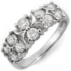 Natural 1.25 ctw Diamond Bridal Ring 10K White Gold