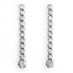 Natural 2.0 ctw Diamond Earrings 14K White Gold