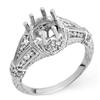 Image 1 : Natural 0.75 ctw Diamond Semi-mount Ring 14K White Gold