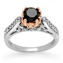 Natural 1.40 ctw Diamond Ring 14K Multi tone Gold