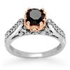 Image 1 : Natural 1.40 ctw Diamond Ring 14K Multi tone Gold