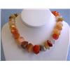 Image 1 : Carnelian Necklace with Silver Clasp
