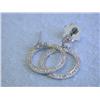 Image 2 : 18k White Gold Earrings with Diamonds